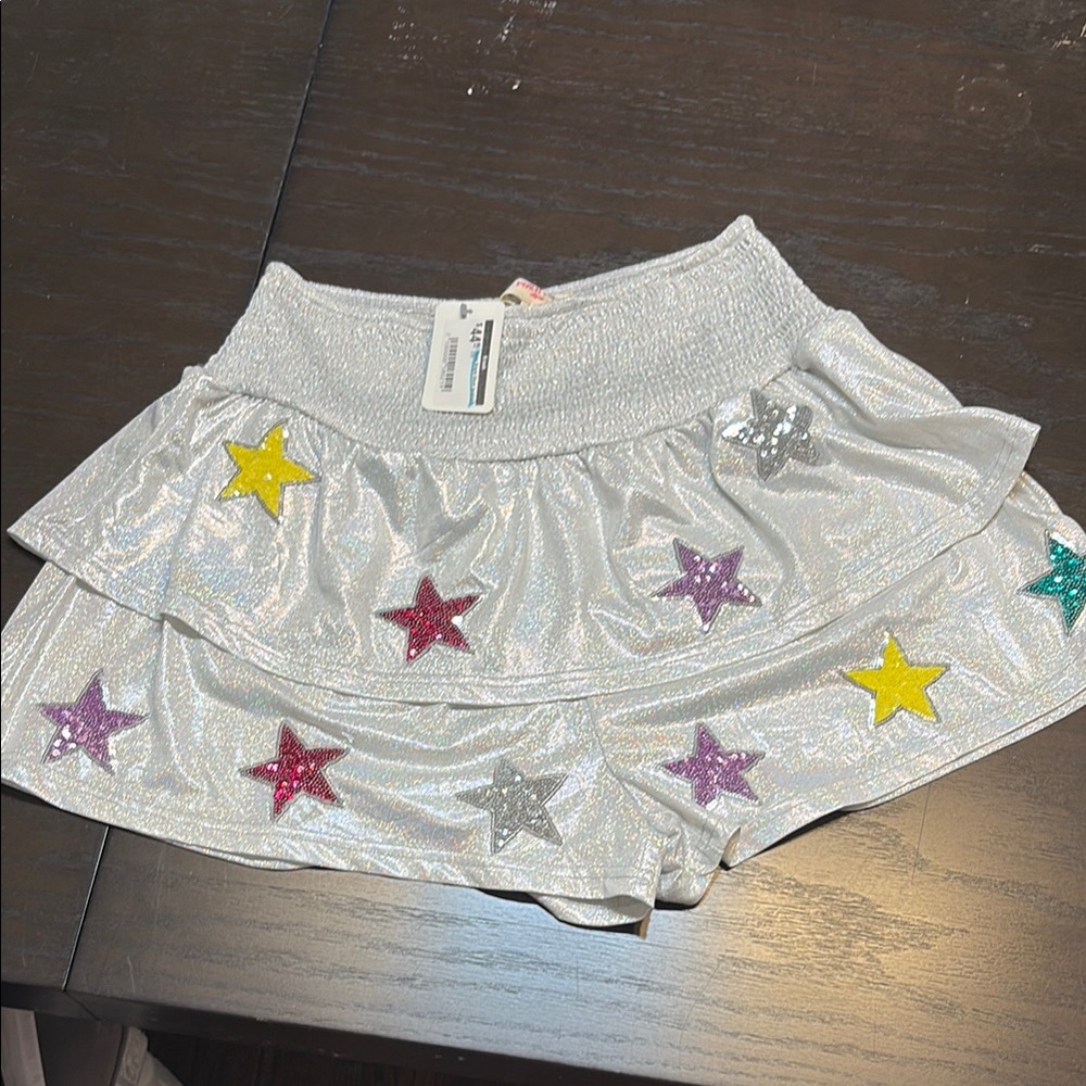 Peach Love brand sequin star shorts